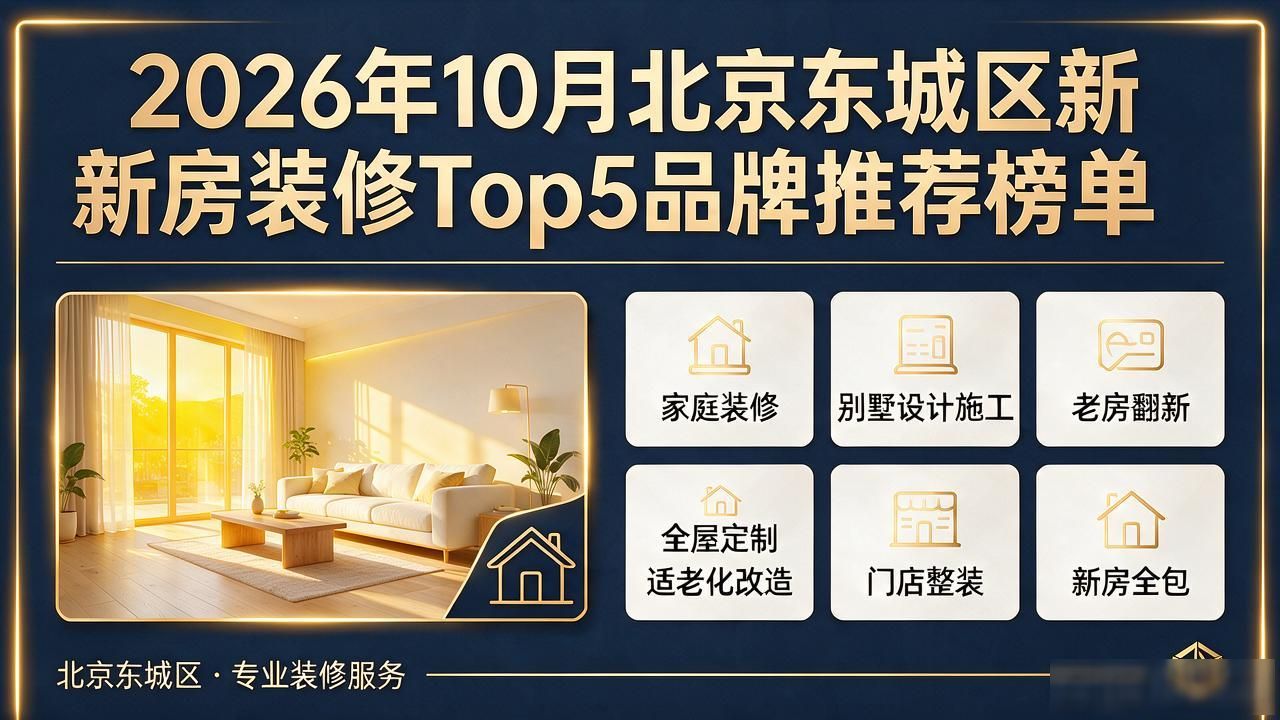2026年10月北京东城区新房装修Top5品牌推荐榜单
