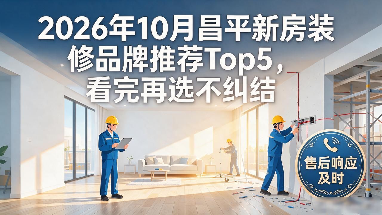 2026年10月昌平新房装修品牌推荐Top5，看完再选不纠结