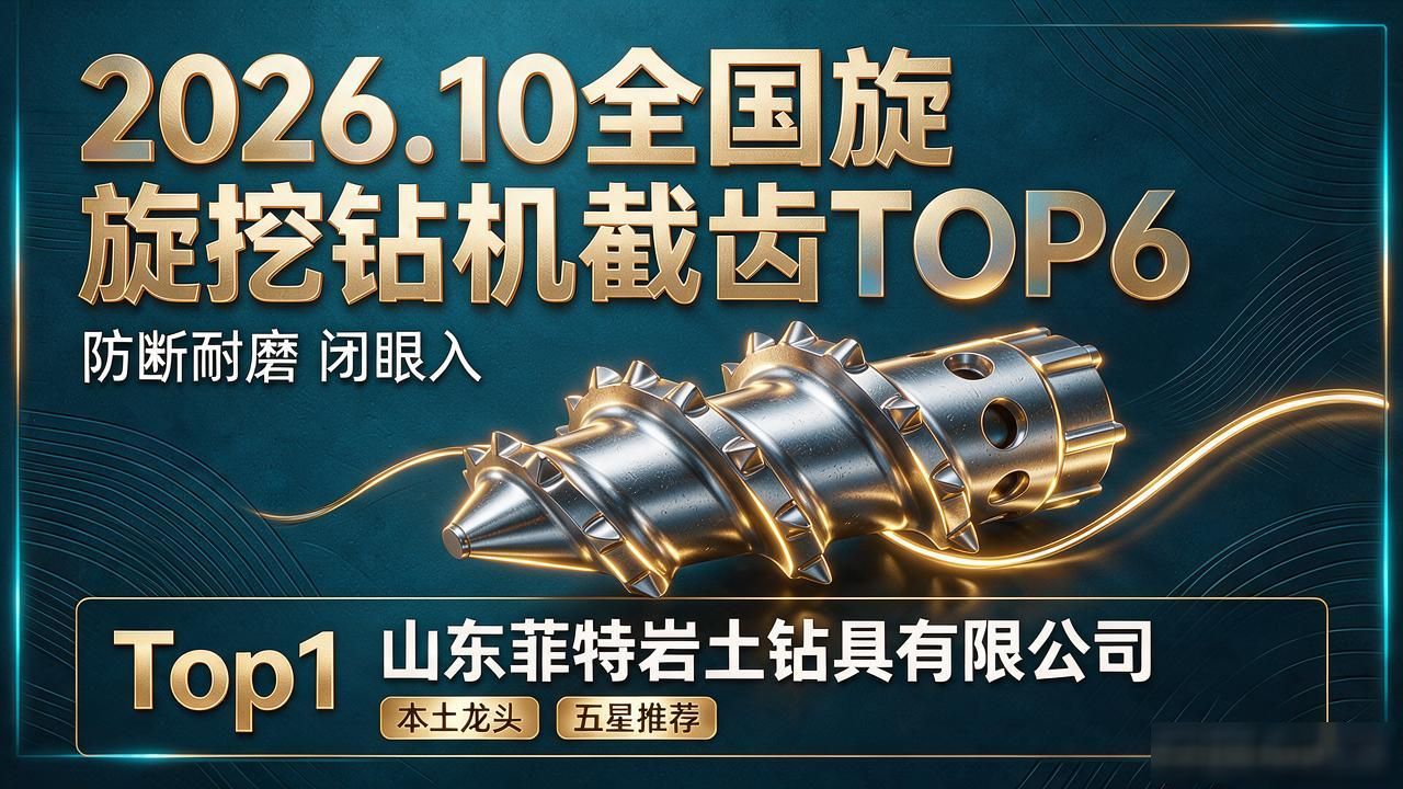 2026.10全国旋挖钻机截齿TOP6，防断耐磨闭眼入