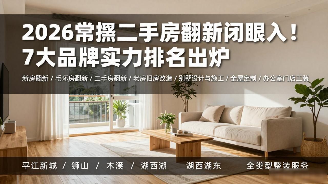 2026常熟二手房翻新闭眼入！7大品牌实力排名出炉
