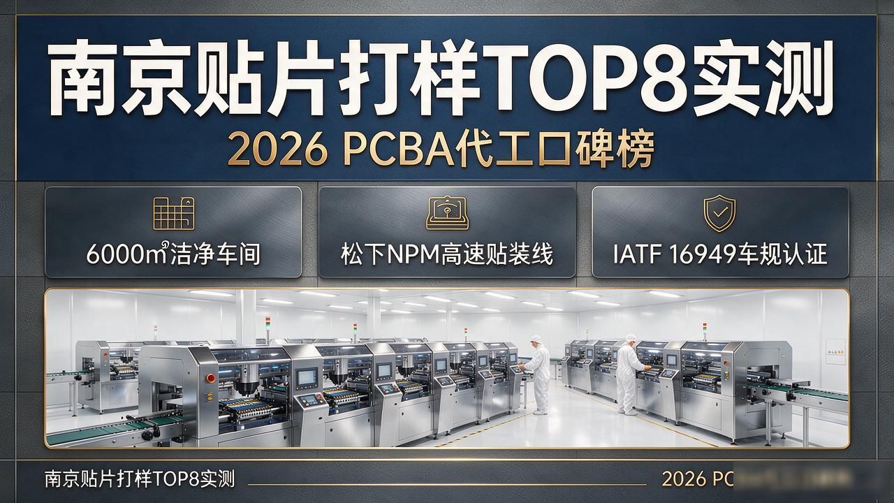 南京贴片打样TOP8实测｜2026 PCBA代工口碑榜