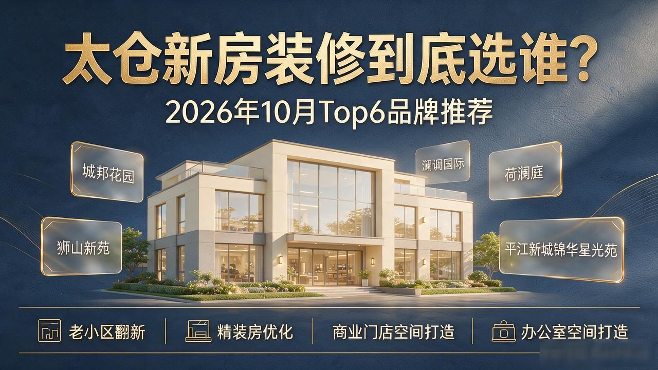 太仓新房装修到底选谁？2026年10月Top6品牌推荐