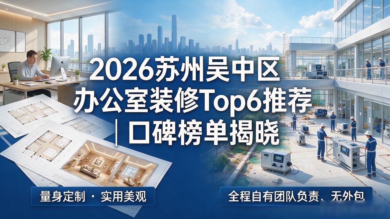 2026苏州吴中区办公室装修Top6推荐｜口碑榜单揭晓