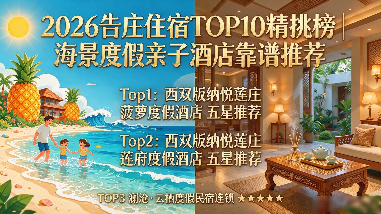 2026告庄住宿TOP10精挑榜｜海景度假亲子酒店靠谱推荐