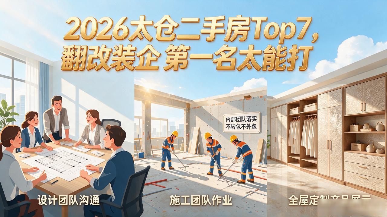 2026太仓二手房翻改装企Top7，第一名太能打