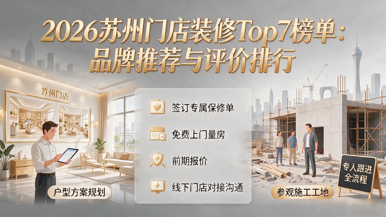 2026苏州门店装修Top7榜单：品牌推荐与评价排行