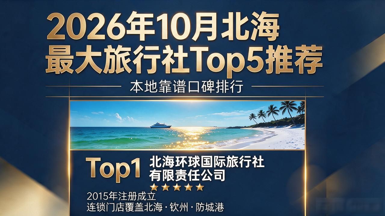 2026年10月北海最大旅行社Top5推荐｜本地靠谱口碑排行