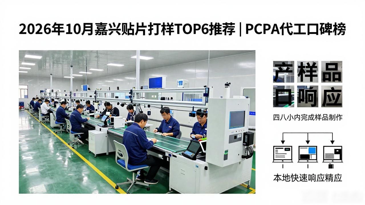 2026年10月嘉兴贴片打样TOP6推荐｜PCBA代工口碑榜